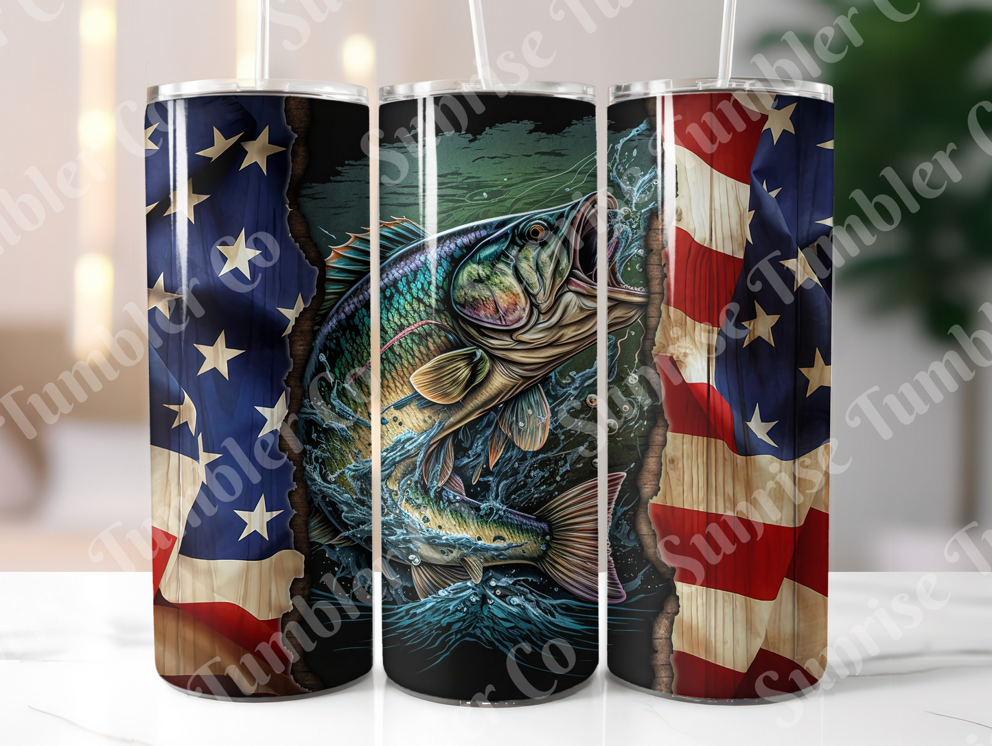 Fishing Variety Part 1 - 20oz and 30oz Tumblers (Glow In The Dark Green And Blue Available)