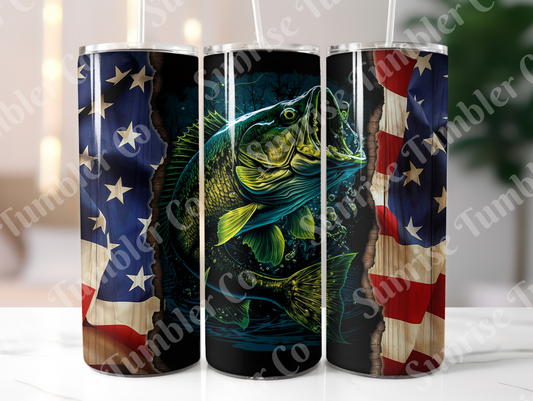Fishing Variety Part 2 - 20oz and 30oz Tumblers (Glow In The Dark Green And Blue Available)
