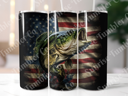 Fishing Variety Part 1 - 20oz and 30oz Tumblers (Glow In The Dark Green And Blue Available)