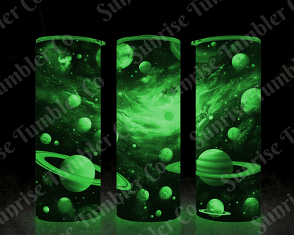 Galaxy and Northern Lights Variety - 20 oz and 30 oz Tumblers (Glow In The Dark Option Available)