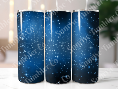 Galaxy and Northern Lights Variety - 20 oz and 30 oz Tumblers (Glow In The Dark Option Available)