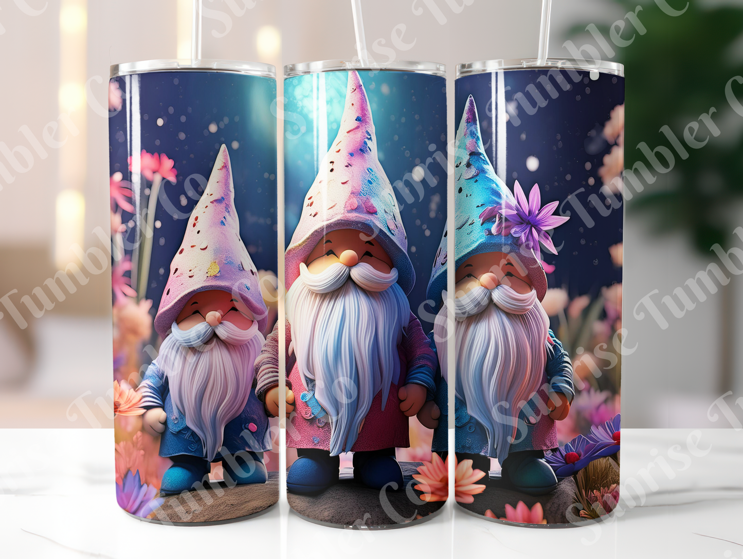 Gnome Variety - 20oz and 30oz Tumblers (Glow In The Dark Green And Blue Available)