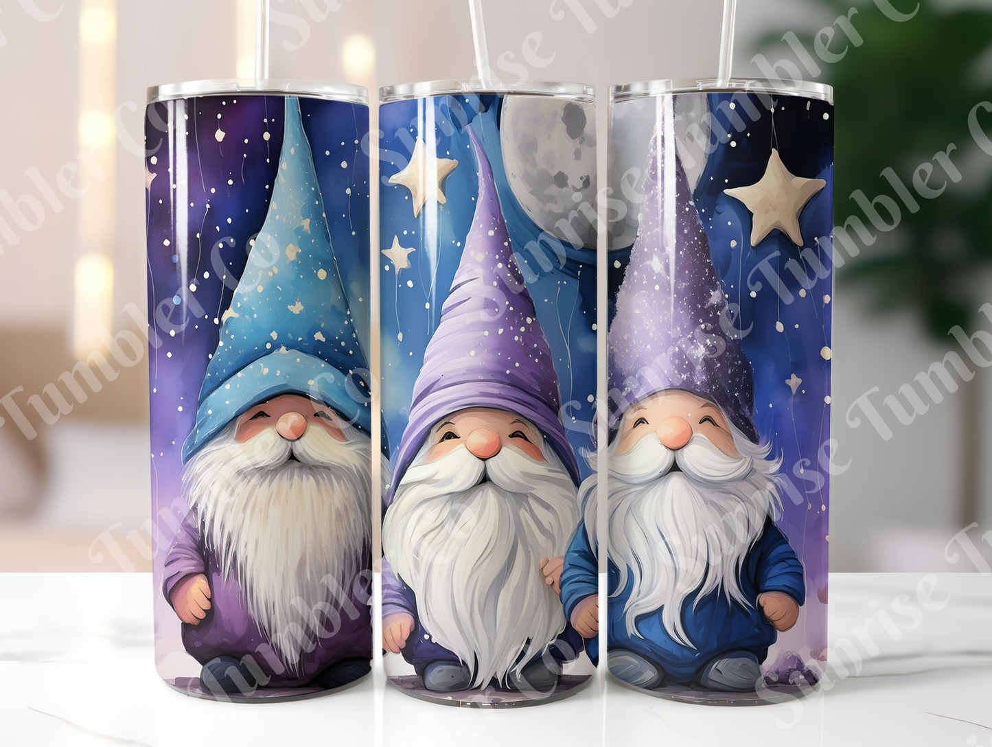 Gnome Variety - 20oz and 30oz Tumblers (Glow In The Dark Green And Blue Available)