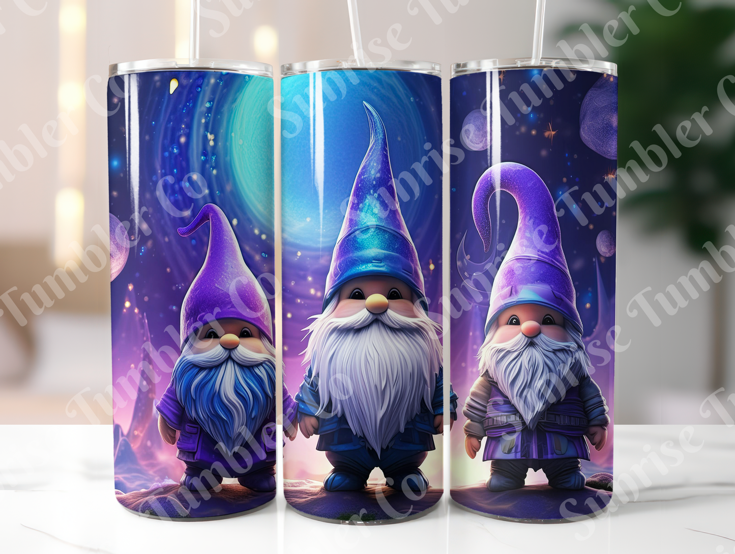 Gnome Variety - 20oz and 30oz Tumblers (Glow In The Dark Green And Blue Available)