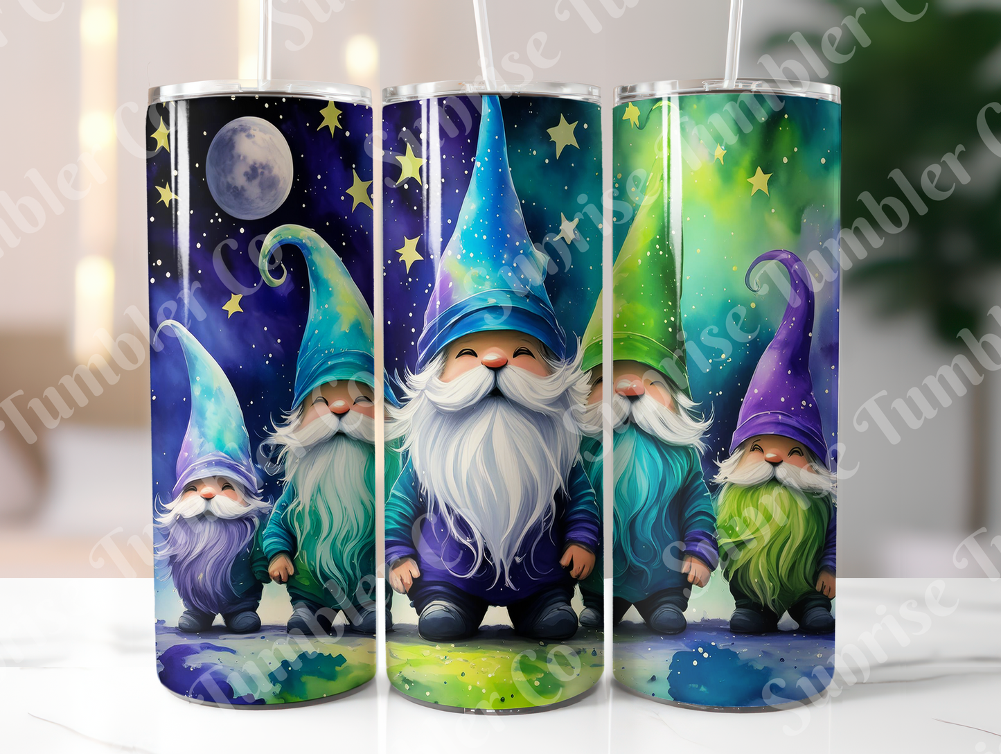 Gnome Variety - 20oz and 30oz Tumblers (Glow In The Dark Green And Blue Available)