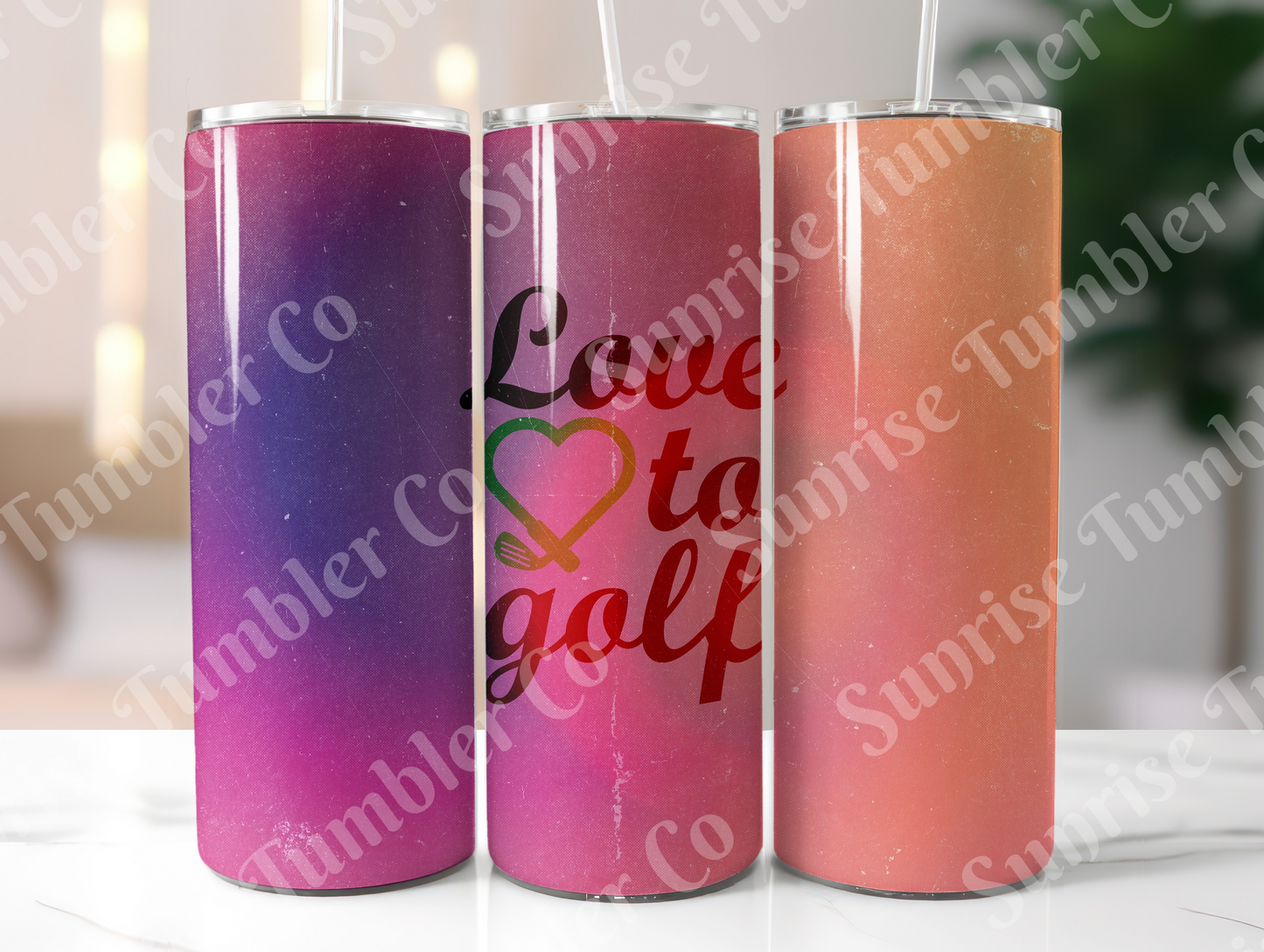 Golf Variety Part 1 - 20oz and 30oz Tumblers (Glow In The Dark Green And Blue Available)