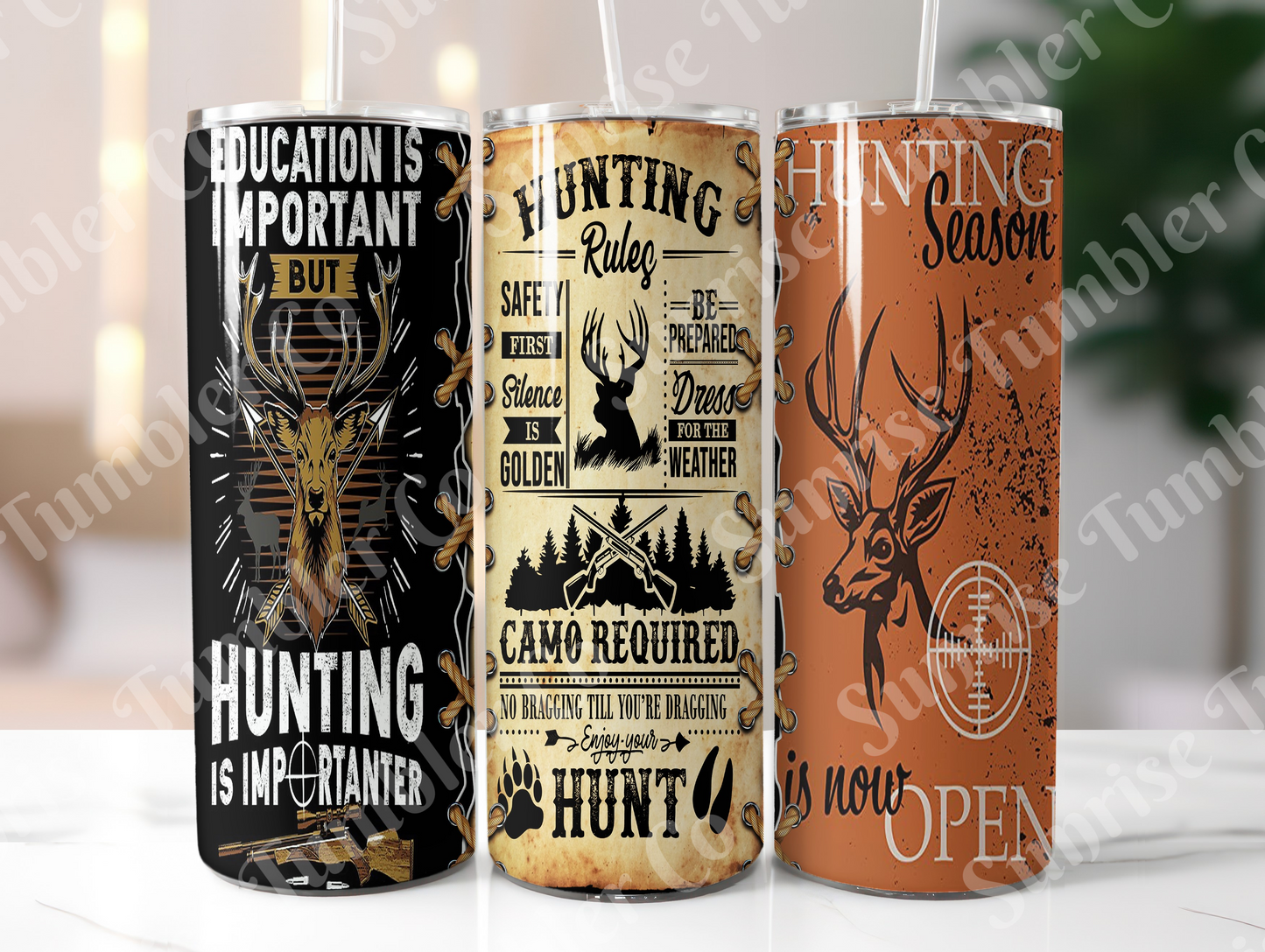 Hunting Variety Part 2 - 20oz and 30oz Tumblers (Glow In The Dark Green And Blue Available)