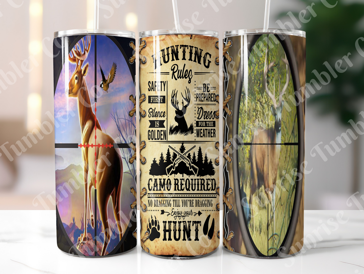 Hunting Variety Part 2 - 20oz and 30oz Tumblers (Glow In The Dark Green And Blue Available)