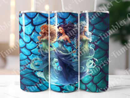 Mermaids Variety - 20oz and 30 oz Tumblers (Glow In The Dark Options Available)