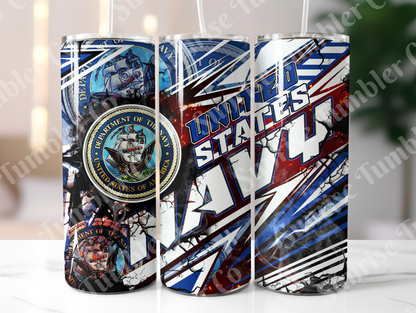 Military, Veteran & First Responders Variety Part 2 - 20oz and 30oz Tumblers (Glow In The Dark Green And Blue Available)