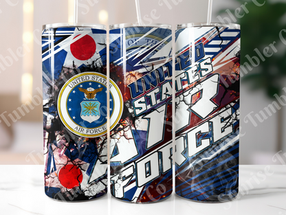 Military, Veteran & First Responders Variety Part 2 - 20oz and 30oz Tumblers (Glow In The Dark Green And Blue Available)