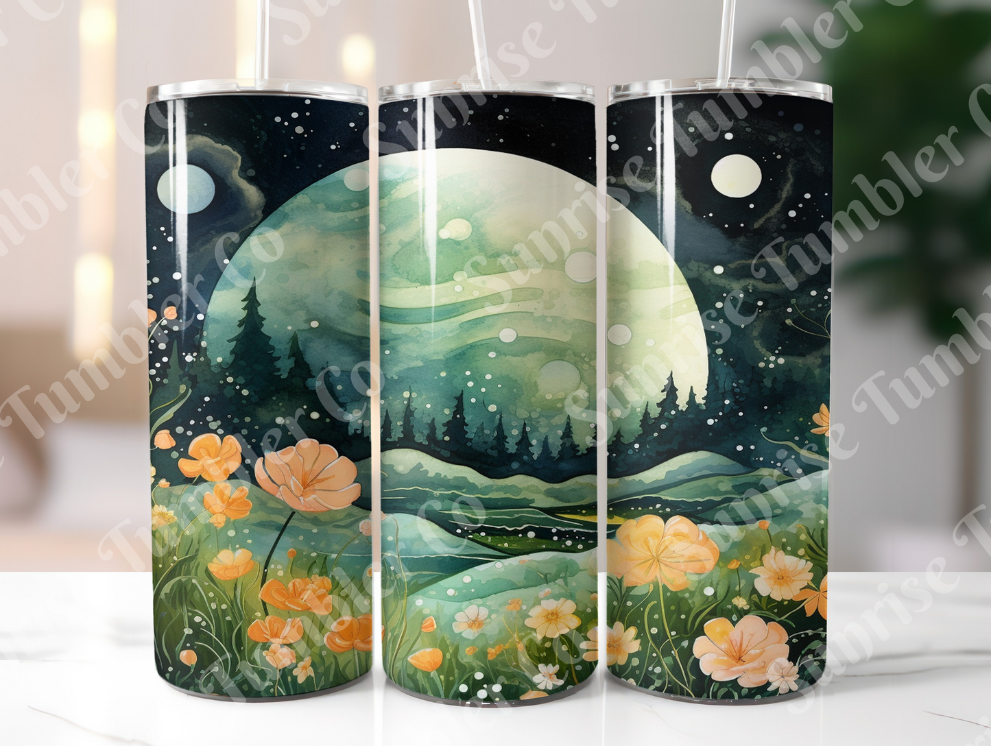 Moon Variety - 20 oz and 30 oz Tumblers (Glow In The Dark Option Available)