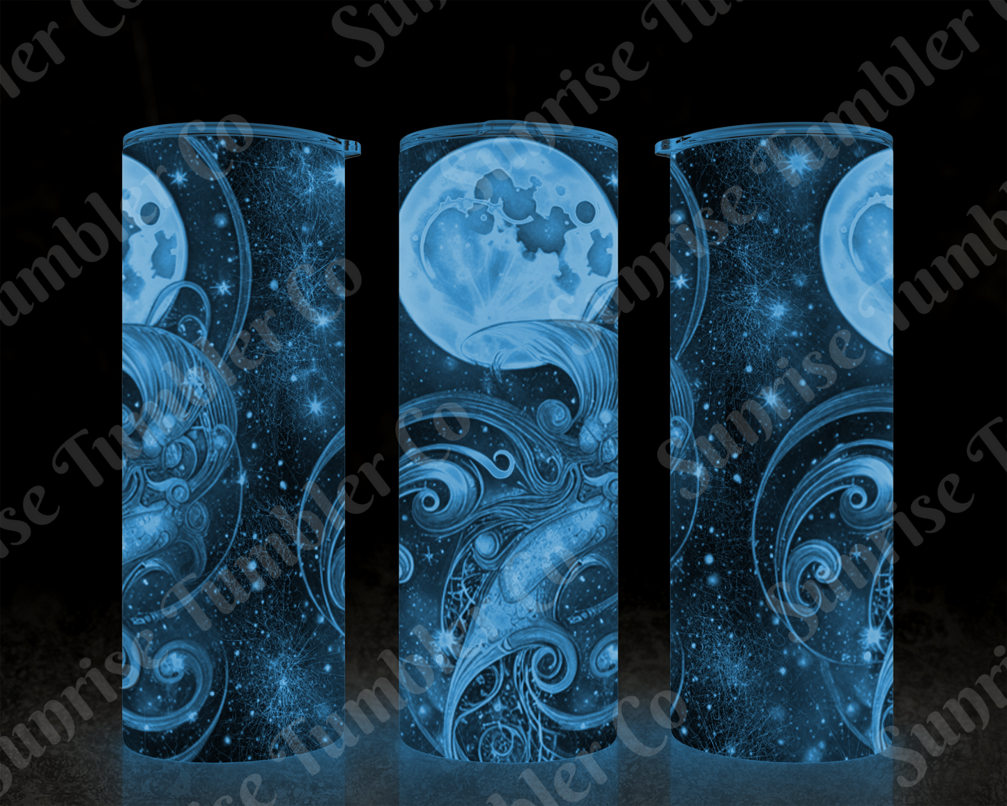 Moon Variety - 20 oz and 30 oz Tumblers (Glow In The Dark Option Available)