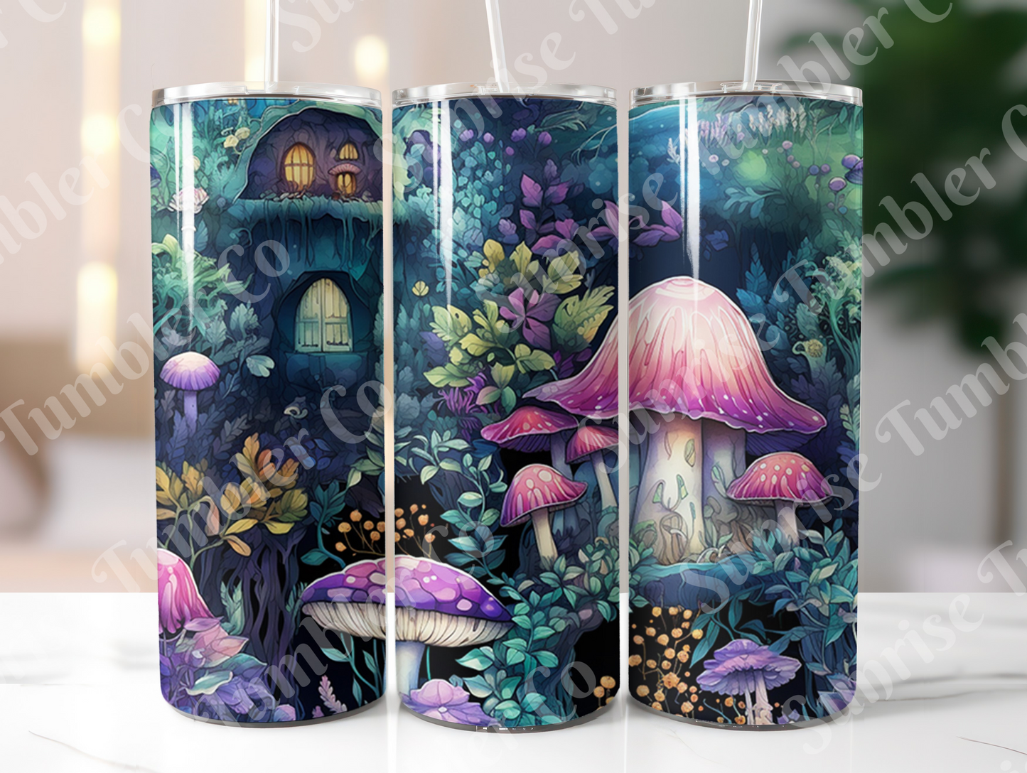 Mushroom Variety Part 1 - 20oz and 30oz Tumblers (Glow In The Dark Green And Blue Available)