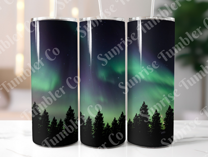 Galaxy and Northern Lights Variety - 20 oz and 30 oz Tumblers (Glow In The Dark Option Available)