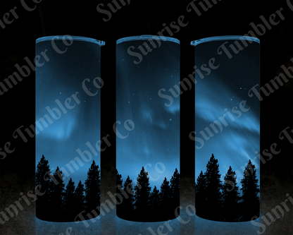 Galaxy and Northern Lights Variety - 20 oz and 30 oz Tumblers (Glow In The Dark Option Available)