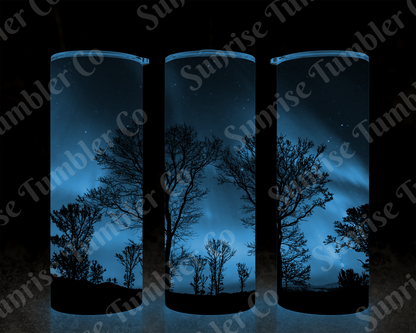 Galaxy and Northern Lights Variety - 20 oz and 30 oz Tumblers (Glow In The Dark Option Available)