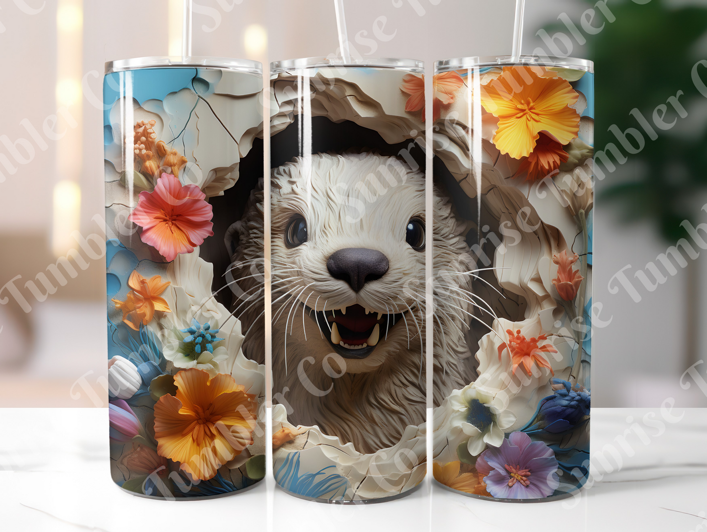 Otter Variety - 20 oz and 30 oz Tumbler (Glow In The Dark Option Available)