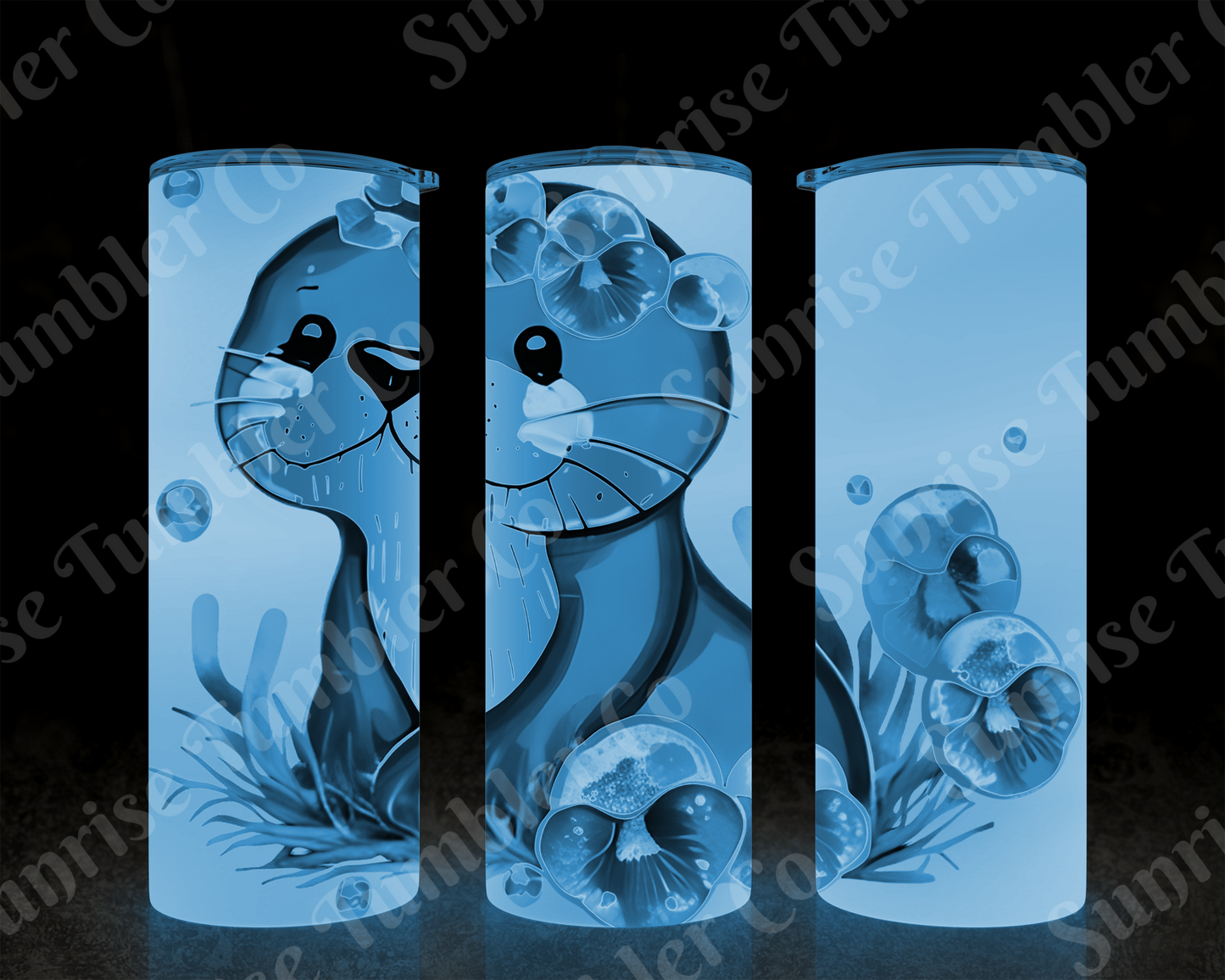 Otter Variety - 20 oz and 30 oz Tumbler (Glow In The Dark Option Available)