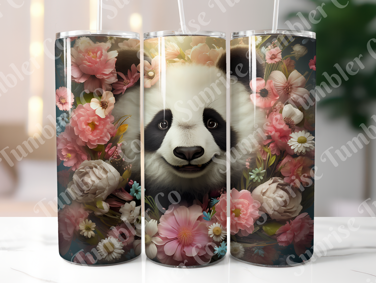 Panda Variety Part 1 - 20oz and 30oz Tumblers (Glow In The Dark Green And Blue Available)
