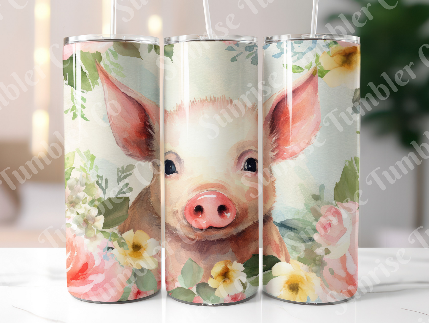 Pig Variety Part 1 - 20oz and 30oz Tumblers (Glow In The Dark Green And Blue Available)