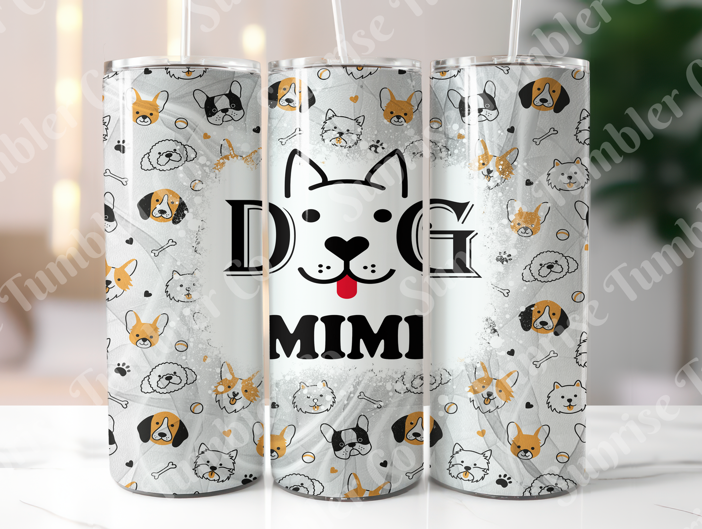 Dog Mom and Dog Dad Variety - 20 oz and 30 oz Tumblers (Glow In The Dark Option Available)