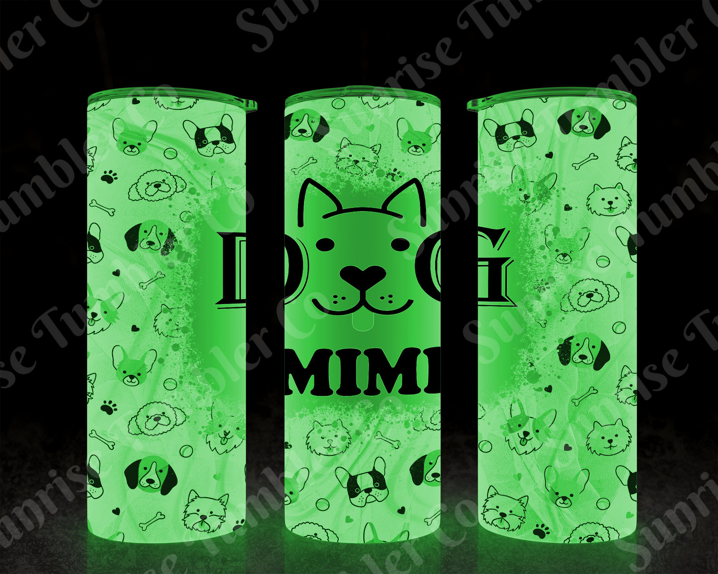Dog Mom and Dog Dad Variety - 20 oz and 30 oz Tumblers (Glow In The Dark Option Available)