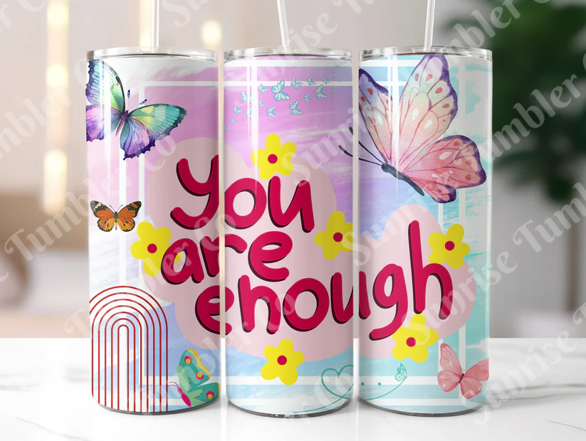 Positive and Inspirational Sayings Variety Part 1 - 20 oz and 30 oz Tumblers (Glow In The Dark Option Available)