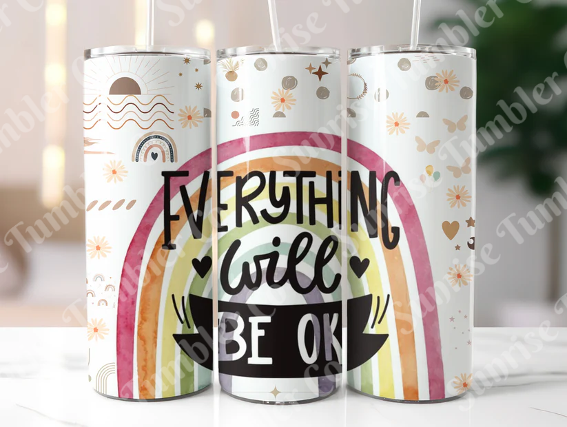 Positive and Inspirational Sayings Variety Part 1 - 20 oz and 30 oz Tumblers (Glow In The Dark Option Available)