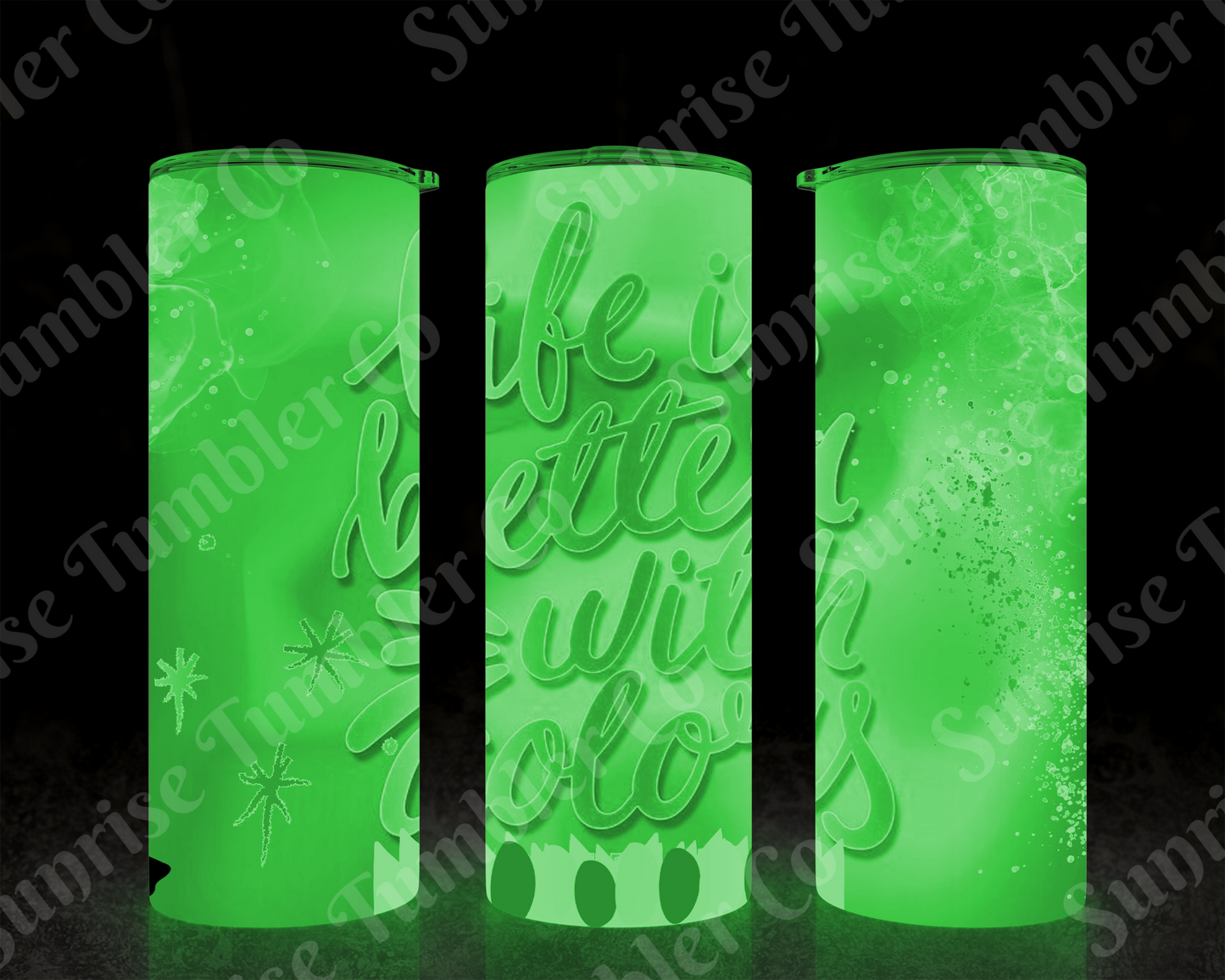 Positive and Inspirational Sayings Variety Part 1 - 20 oz and 30 oz Tumblers (Glow In The Dark Option Available)