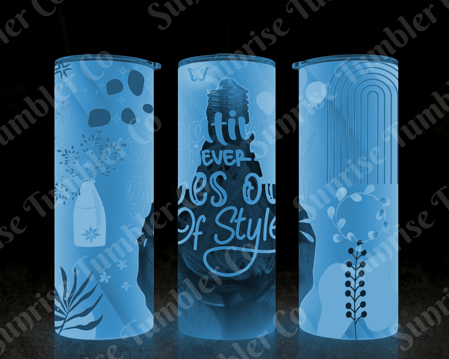 Positive and Inspirational Sayings Variety Part 1 - 20 oz and 30 oz Tumblers (Glow In The Dark Option Available)