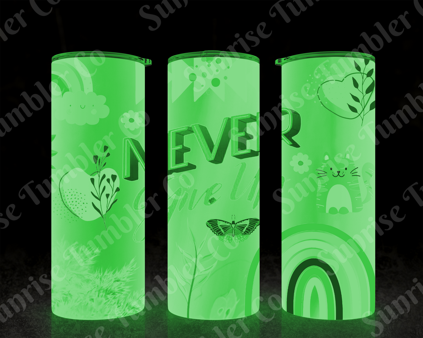Positive and Inspirational Sayings Variety Part 2 - 20 oz and 30 oz Tumblers (Glow In The Dark Option Available)