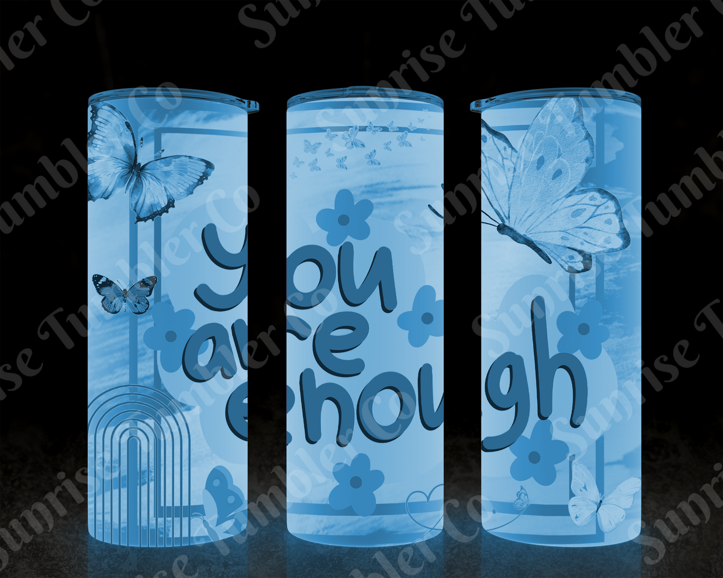 Positive and Inspirational Sayings Variety Part 1 - 20 oz and 30 oz Tumblers (Glow In The Dark Option Available)