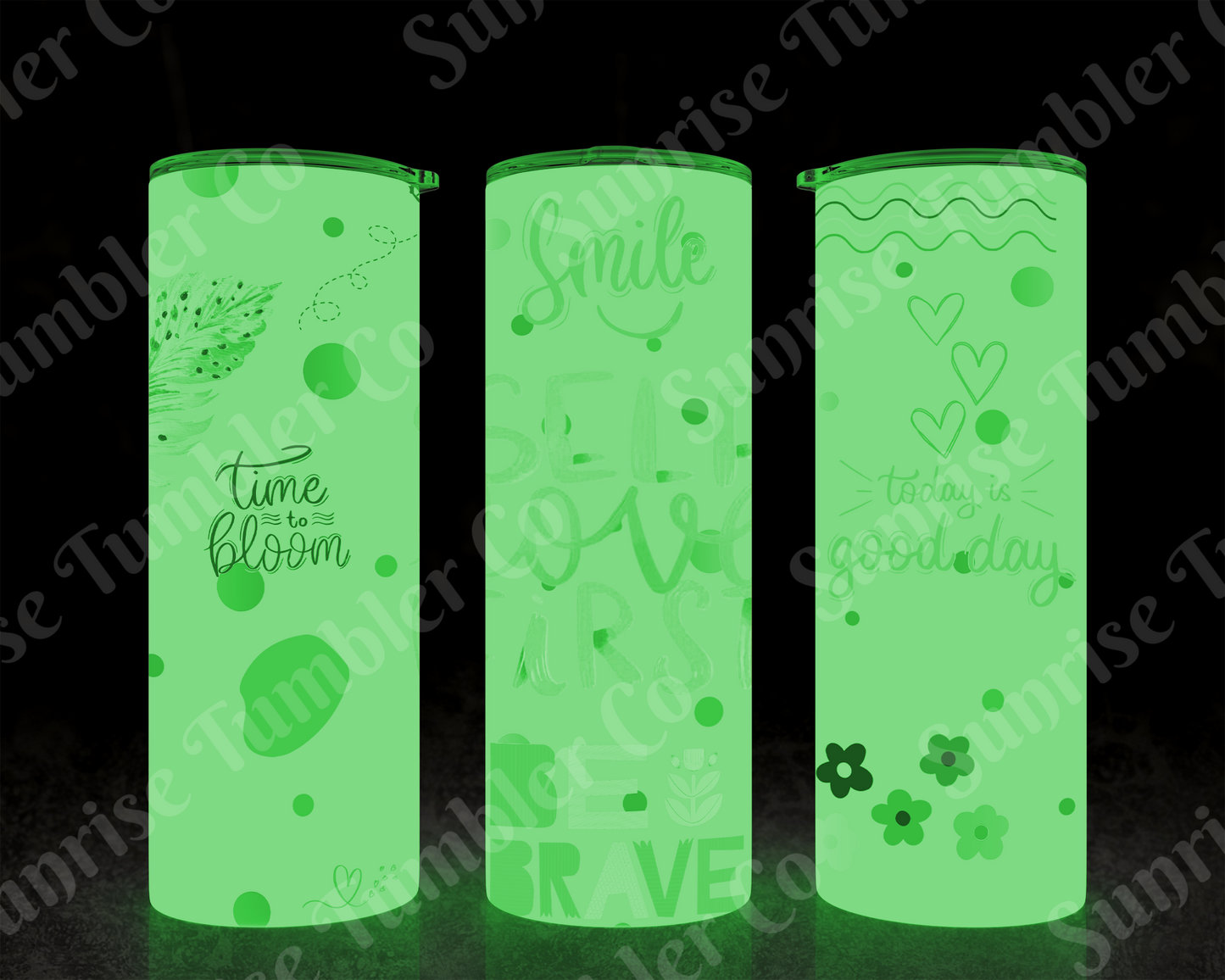 Positive and Inspirational Sayings Variety Part 2 - 20 oz and 30 oz Tumblers (Glow In The Dark Option Available)