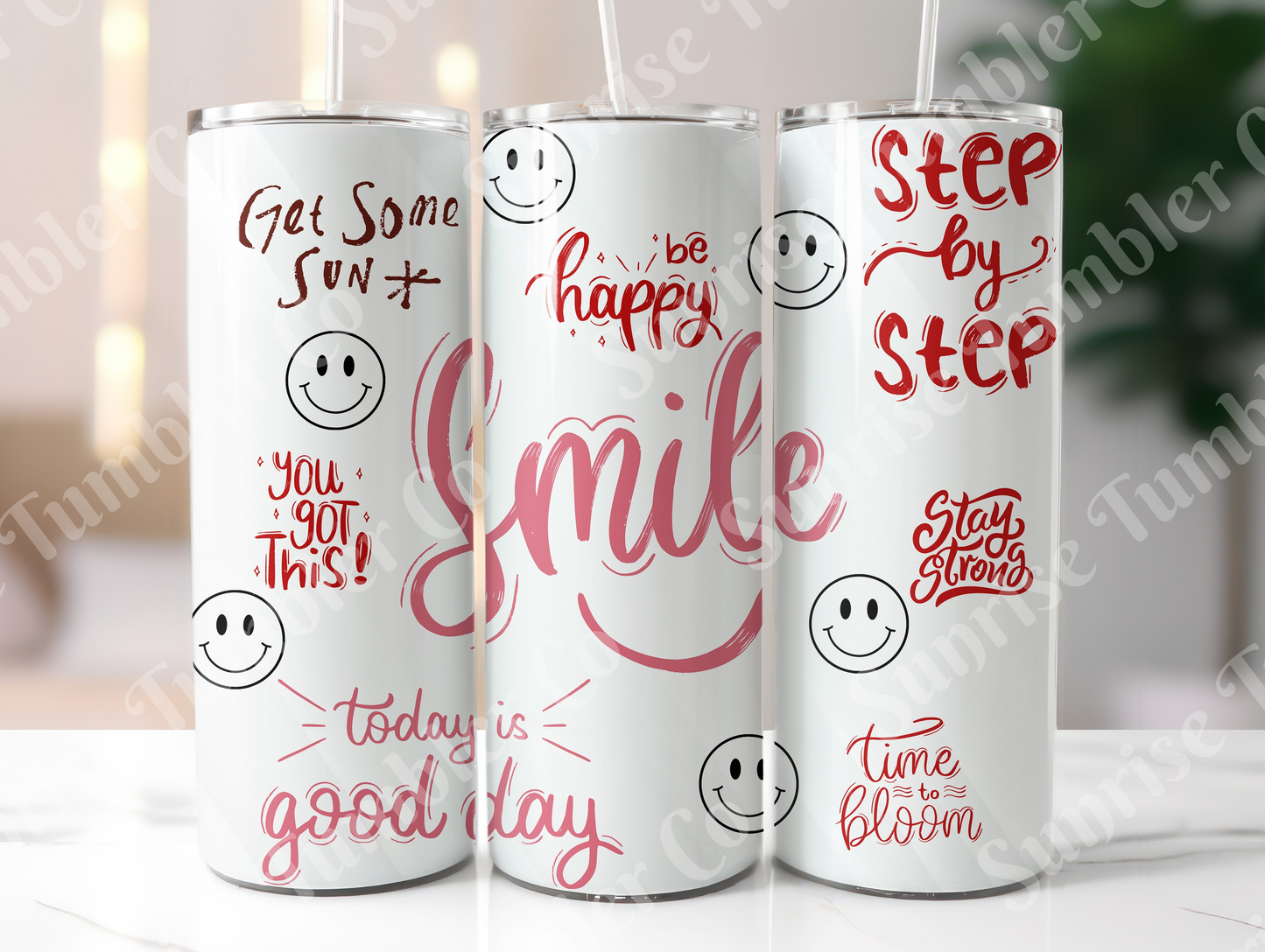 Positive and Inspirational Sayings Variety Part 2 - 20 oz and 30 oz Tumblers (Glow In The Dark Option Available)