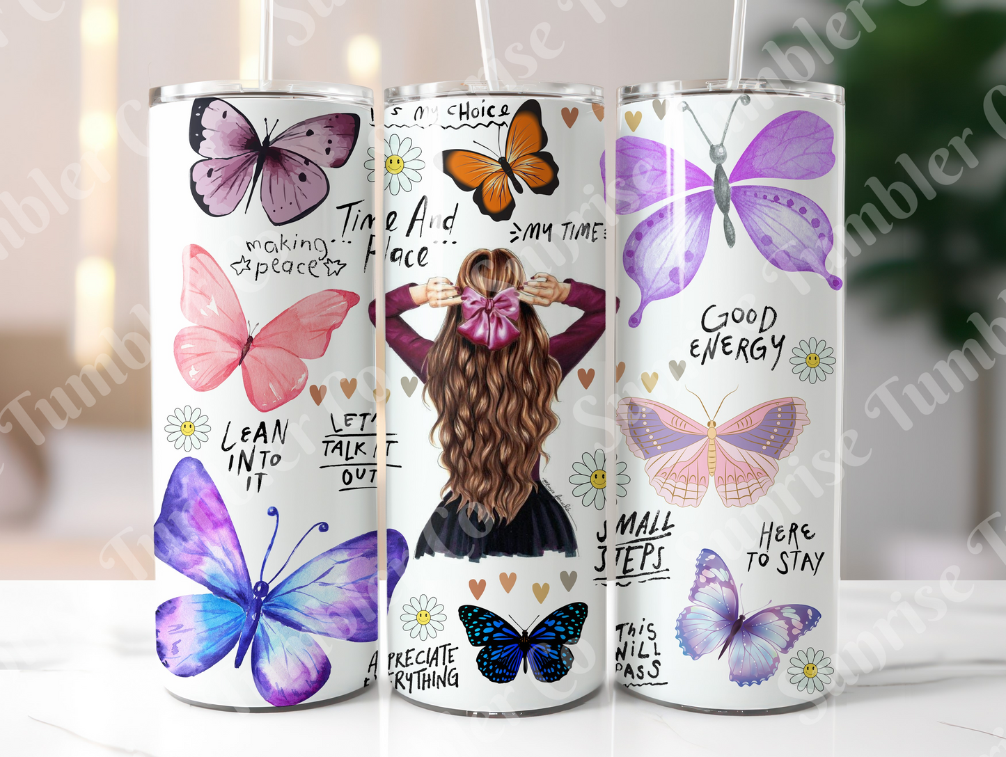 Positive and Inspirational Sayings Variety Part 2 - 20 oz and 30 oz Tumblers (Glow In The Dark Option Available)