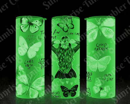 Positive and Inspirational Sayings Variety Part 2 - 20 oz and 30 oz Tumblers (Glow In The Dark Option Available)
