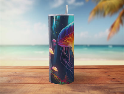 Jellyfish Variety - 20oz and 30oz Tumblers (Glow In The Dark Green And Blue Available)