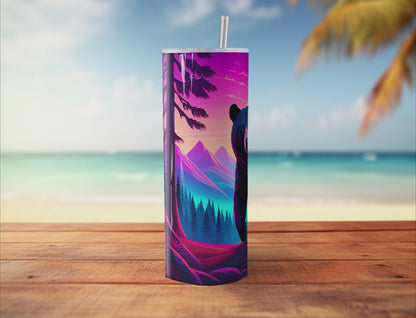 Bear Variety - 20oz and 30oz Tumblers (Glow In The Dark Green And Blue Available)