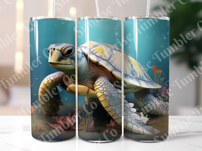 Sea Turtle Variety Part 1 - 20oz and 30oz Tumblers (Glow In The Dark Green And Blue Available)
