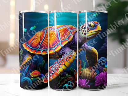 Sea Turtle Variety Part 1 - 20oz and 30oz Tumblers (Glow In The Dark Green And Blue Available)