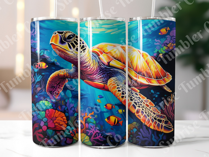 Sea Turtle Variety Part 2 - 20oz and 30oz Tumblers (Glow In The Dark Green And Blue Available)