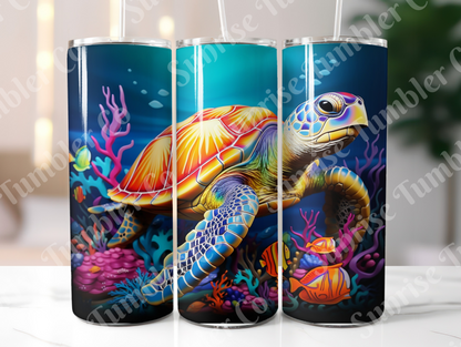 Sea Turtle Variety Part 2 - 20oz and 30oz Tumblers (Glow In The Dark Green And Blue Available)