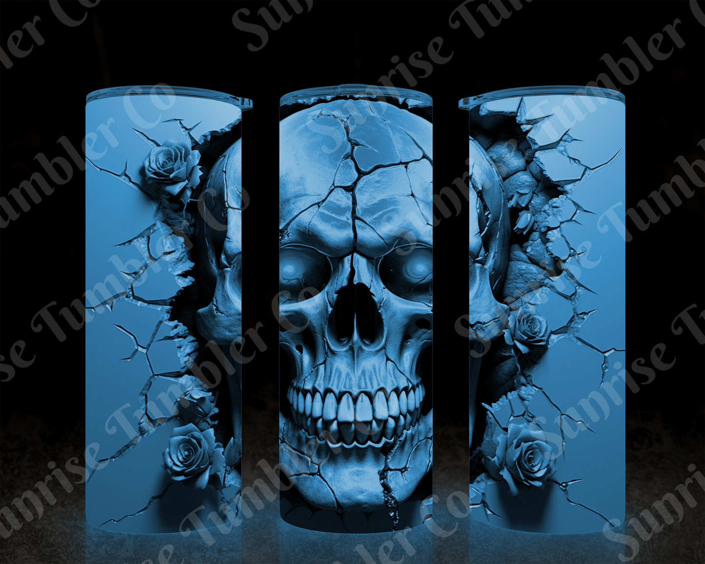 Skulls Variety Part 2 - 20 oz and 30 oz Tumbler (Glow In The Dark Option Available)