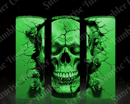 Skulls Variety Part 2 - 20 oz and 30 oz Tumbler (Glow In The Dark Option Available)