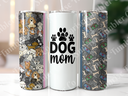 Dog Mom and Dog Dad Variety - 20 oz and 30 oz Tumblers (Glow In The Dark Option Available)