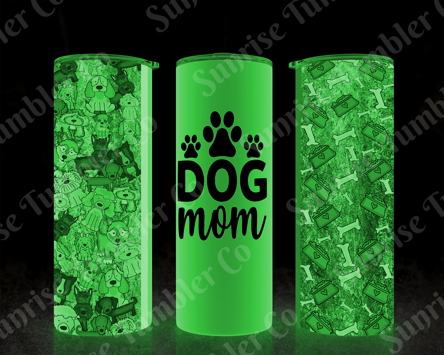 Dog Mom and Dog Dad Variety - 20 oz and 30 oz Tumblers (Glow In The Dark Option Available)