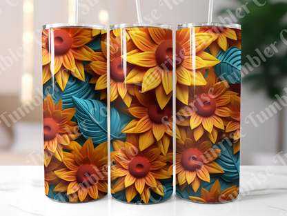 Sunflower Variety Part 1 - 20oz and 30oz Tumblers (Glow In The Dark Green And Blue Available)