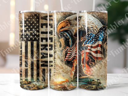 Military, Veteran & First Responders Variety Part 1 - 20oz and 30oz Tumblers (Glow In The Dark Green And Blue Available)
