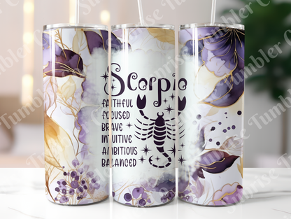 Zodiac Signs Variety Part 1 - 20oz and 30oz Tumblers (Glow In The Dark Green And Blue Available)